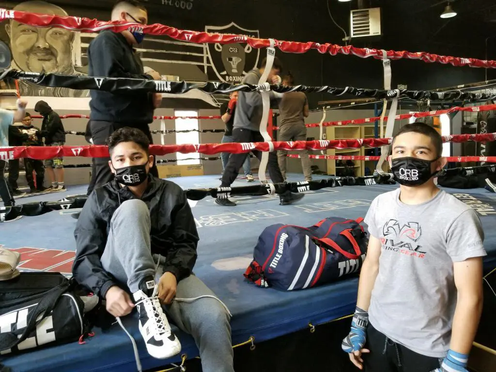 A Group of Boys at the Boxing Ring